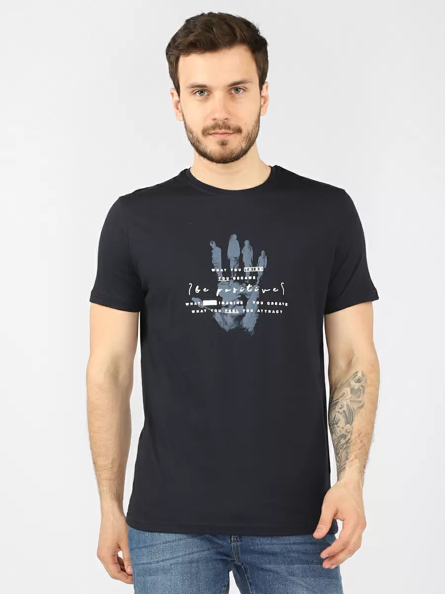 

Футболка мужская A passion play SQ69117 синяя 3XL, SQ69117