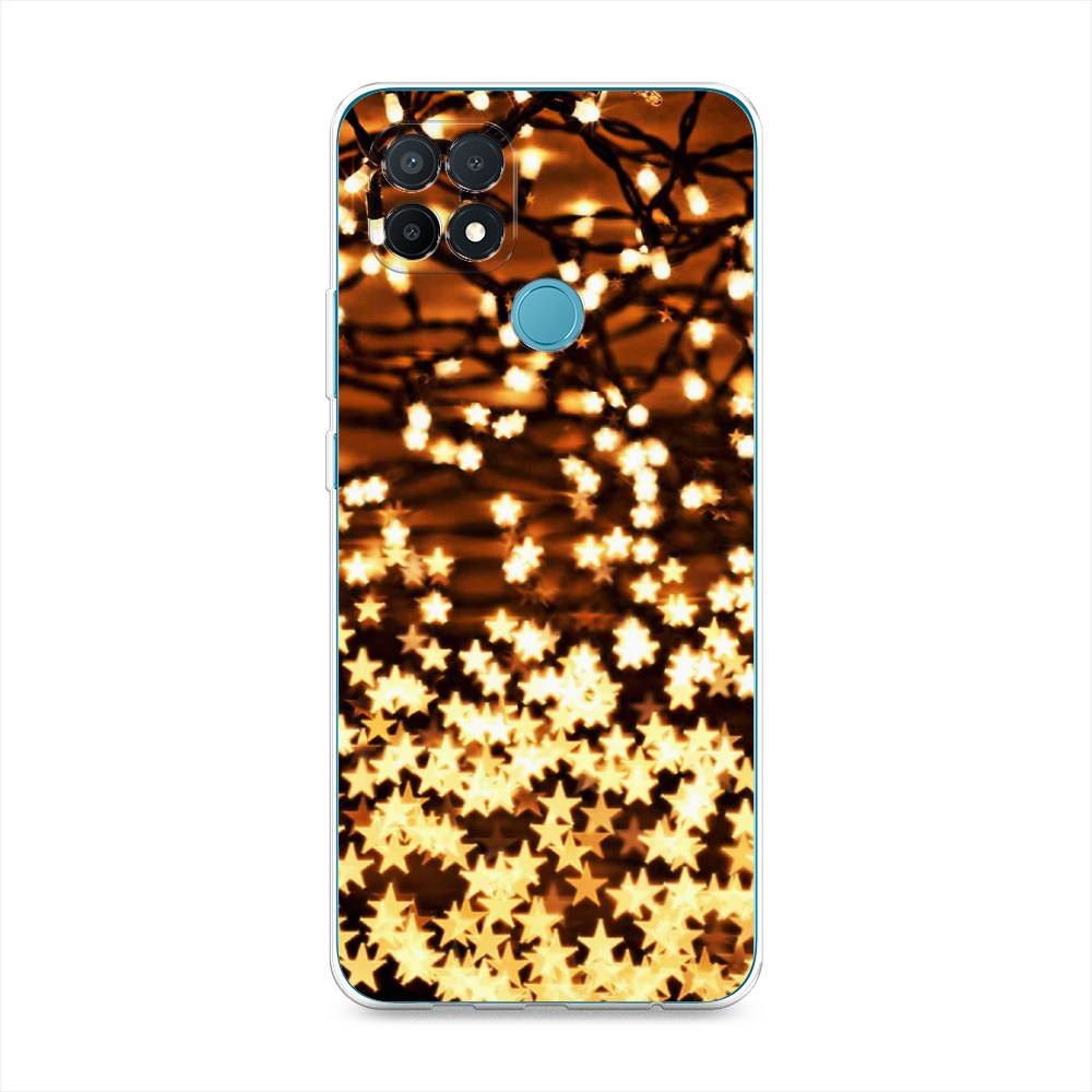 

Чехол на Oppo A15 "Новогодняя гирлянда", Золотистый, 255650-5