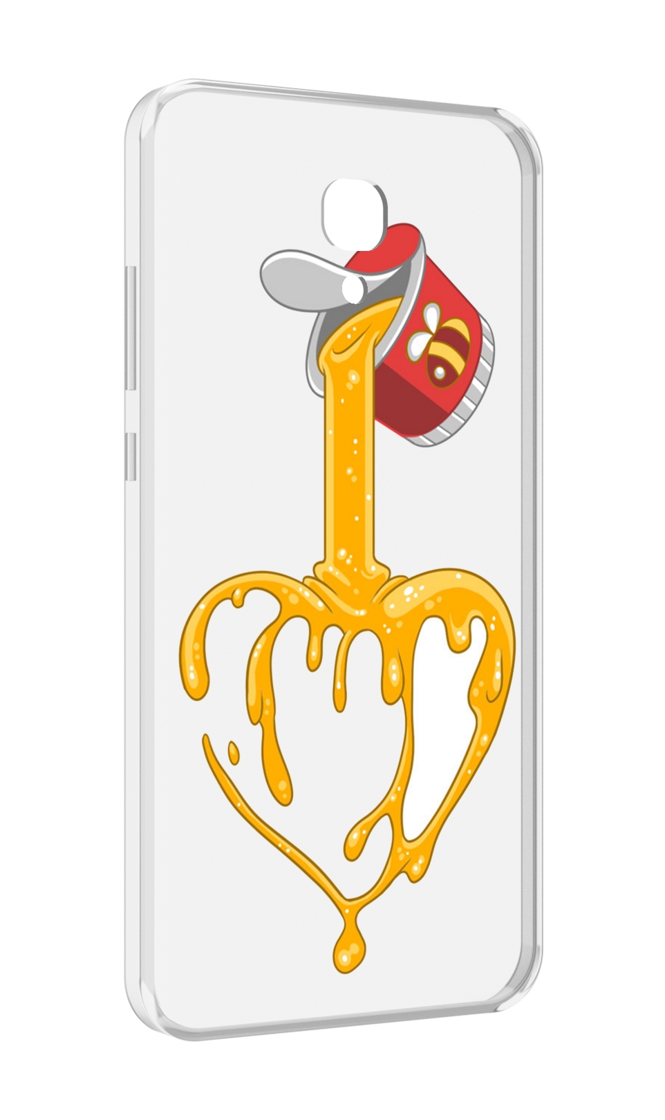 

Чехол MyPads медовое сердце для Meizu M6 (M711Q), Прозрачный, Tocco
