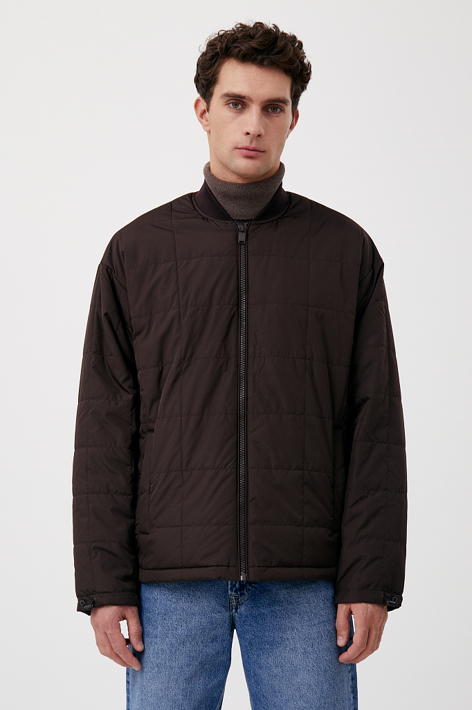 

Куртка мужская Finn Flare FAB21086 коричневая 2XL, Коричневый, FAB21086