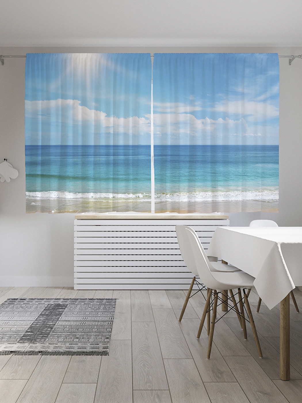 

Шторы с фотопечатью JoyArty "Следи за солнцем" из сатена, 290х180 см