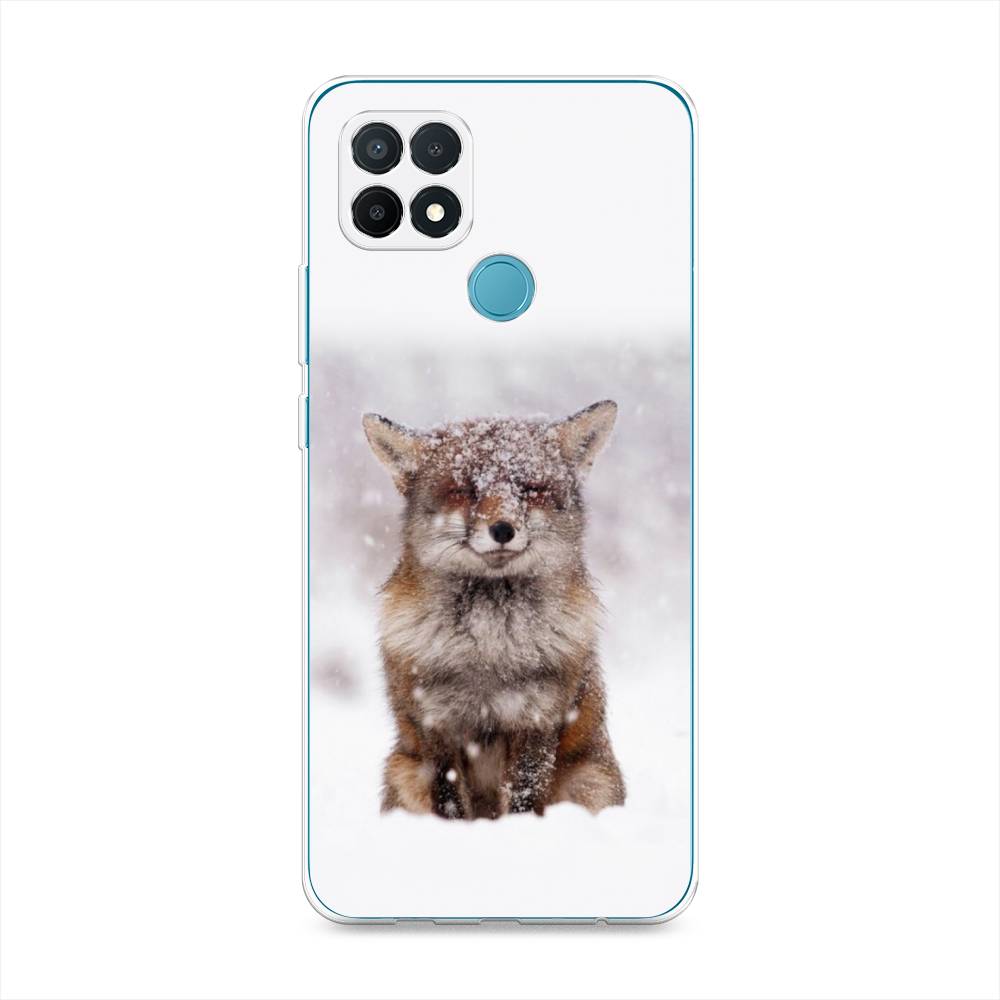 

Чехол на Oppo A15 "Зимняя лиса", Белый;серый;коричневый, 255650-1