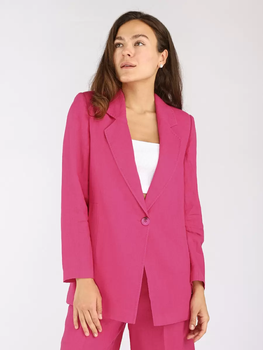 

Пиджак женский EQmoda SQ69155 розовый 42, SQ69155