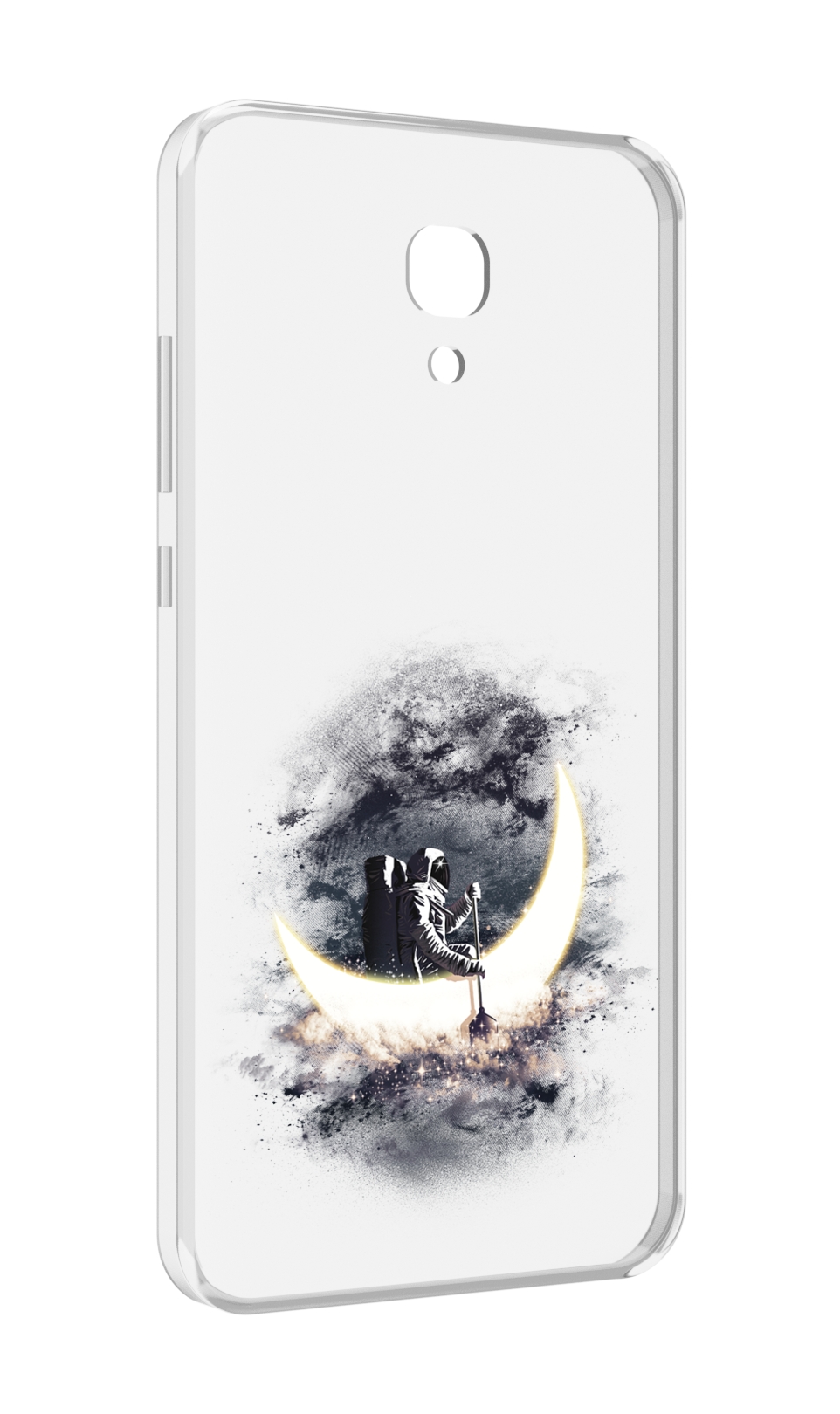

Чехол MyPads лунный путешественник для Meizu M6 (M711Q), Прозрачный, Tocco