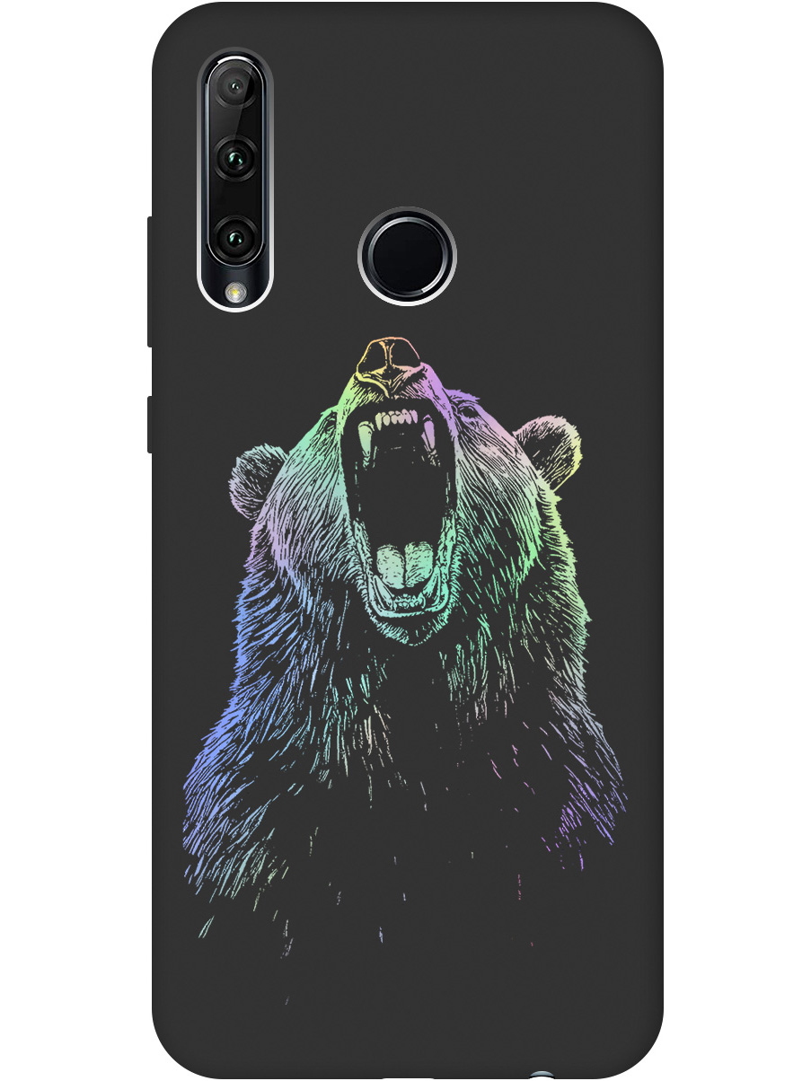 

Силиконовый чехол на Honor 10i / 20e с принтом "Медведь Гризли" матовый черный, Черный;серебристый, 721096213