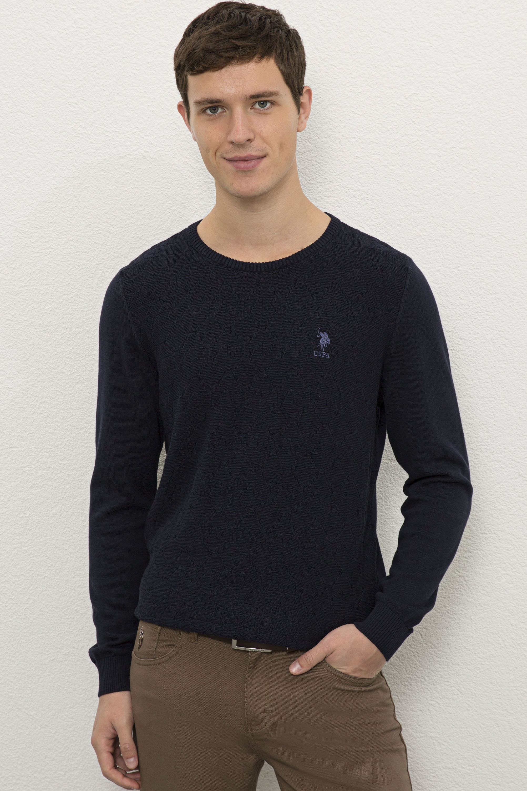 

Джемпер мужской G081SZ0TK0EYEN U.S. POLO Assn. синий M, G081SZ0TK0EYEN