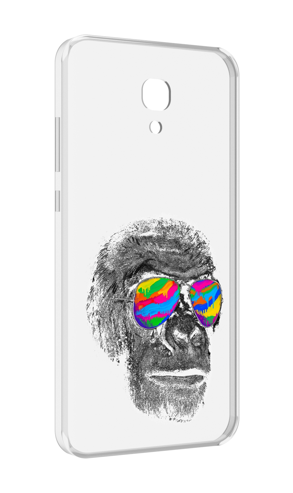 

Чехол MyPads крутая обезьяна в очках для Meizu M6 (M711Q), Прозрачный, Tocco