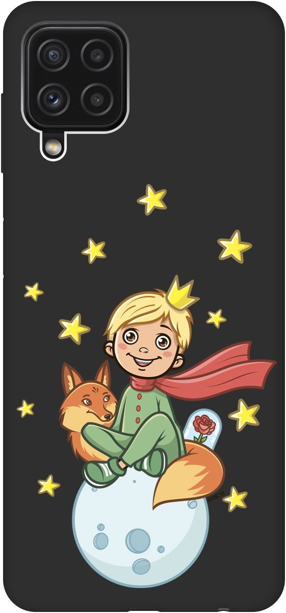 

Чехол на Samsung Galaxy A22 "Little Prince" черный, Черный;бежевый, 2065