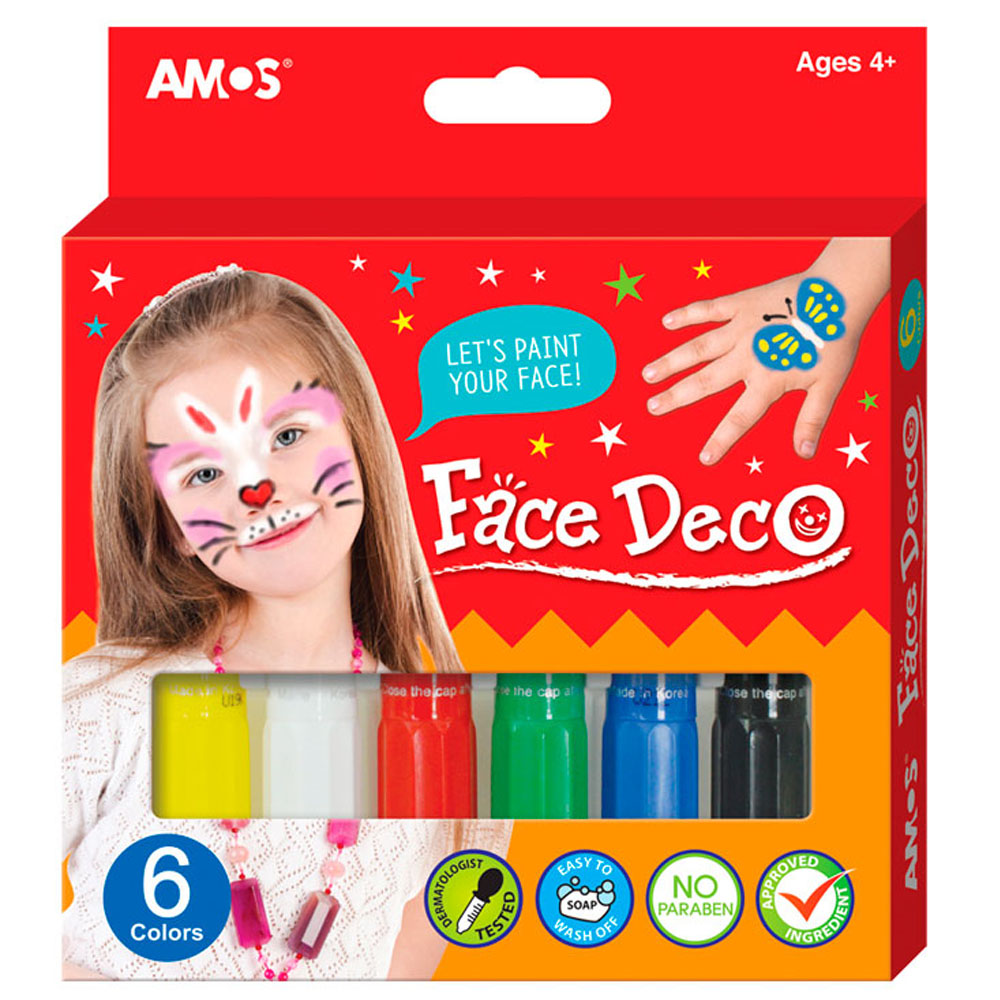 Набор мелков AMOS Face Deco 6 цветов 22810