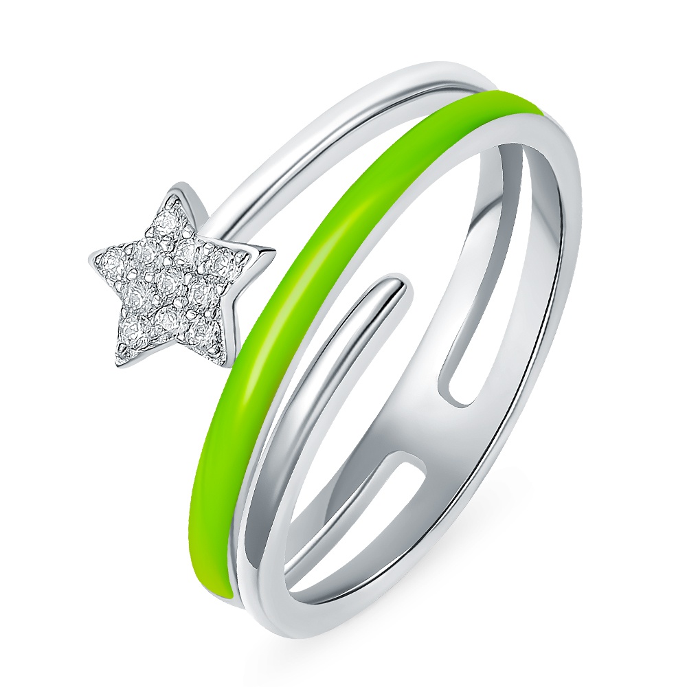 

Кольцо из серебра р. , 585Gold 701011356, фианит, 701011356
