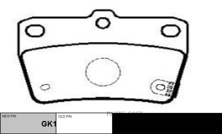 

Тормозные колодки Ctr GK1118