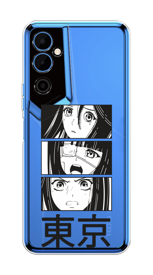 

Чехол на Tecno Pova Neo 2 "Tokyo girls", Белый;черный;прозрачный, 302450-1