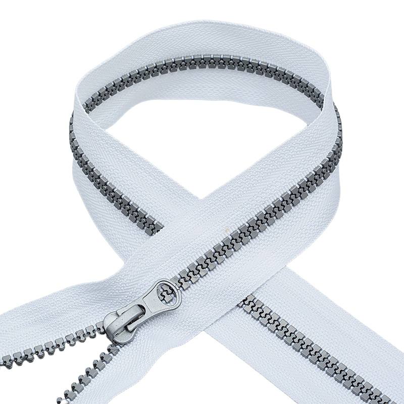 

Молния MaxZipper Трактор, №5, серое звено, 50 см, цвет F101, белый, 50 шт