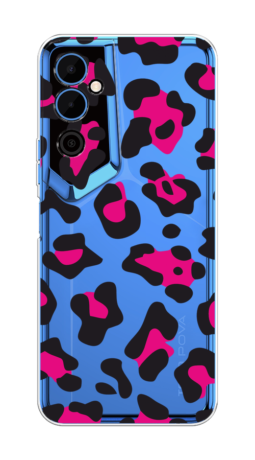 

Чехол на Tecno Pova Neo 2 "Pink cow spots", Черный;розовый, 302450-1