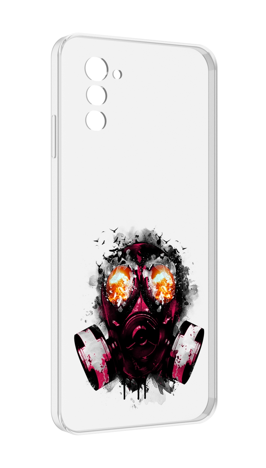 

Чехол MyPads красный противогаз для UleFone Note 12 / Note 12P, Прозрачный, Tocco