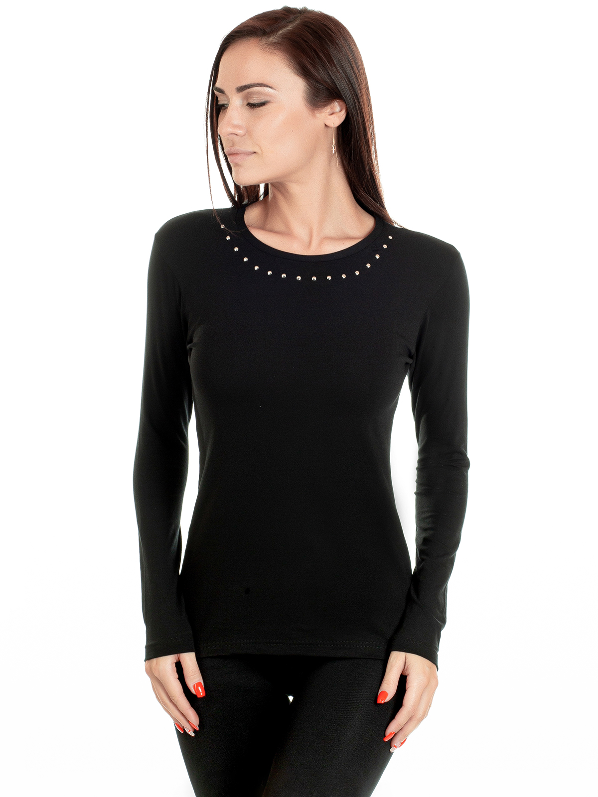 

Блуза женская Jadea JADEA 4079 maglia черная M/L