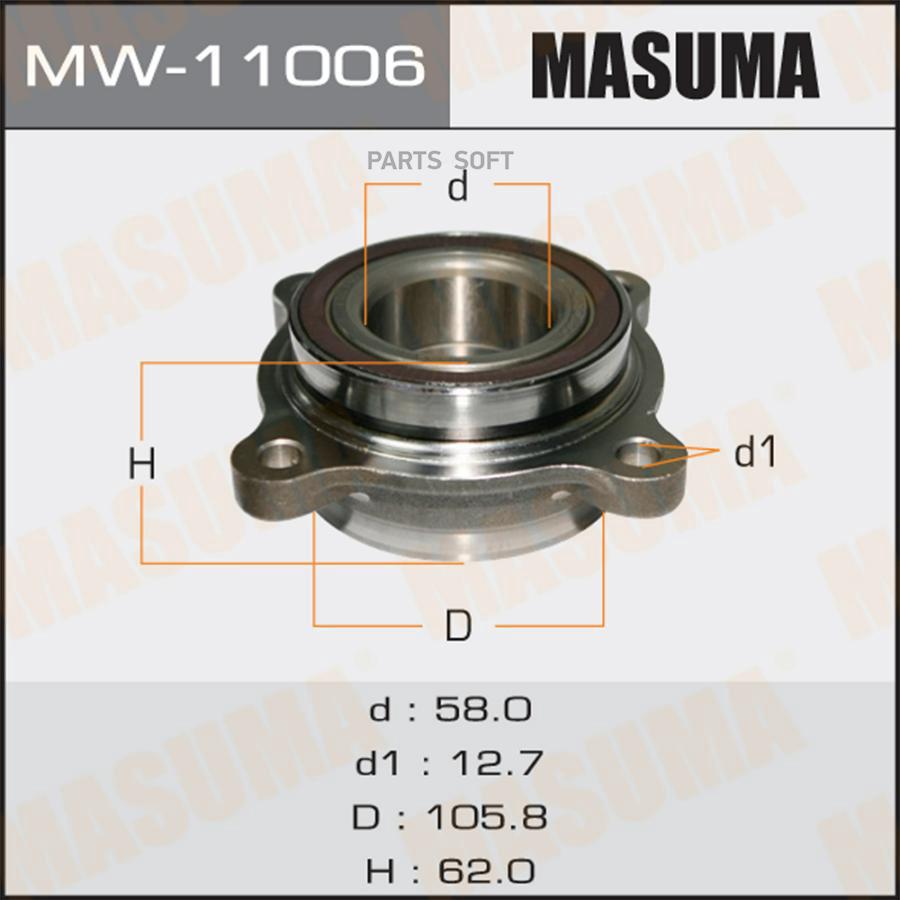 

Ступичный узел (with ABS) MASUMA mw11006