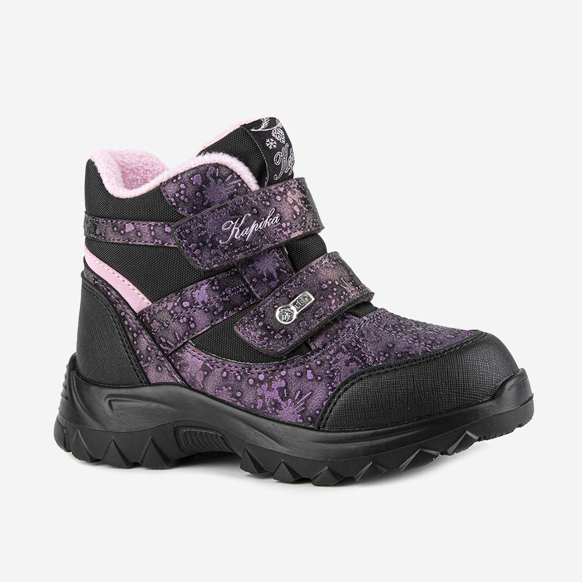 Ботинки детские Kapika 41490л, фиолетовый-черный, 26