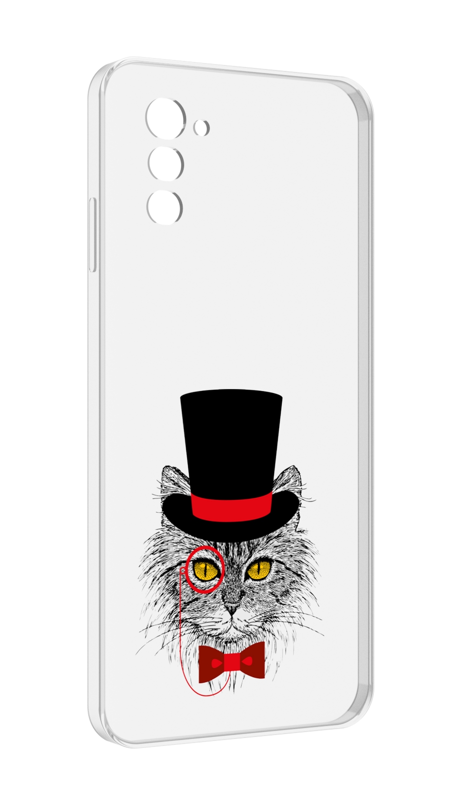 Чехол MyPads кот в шляпе для UleFone Note 12 / Note 12P
