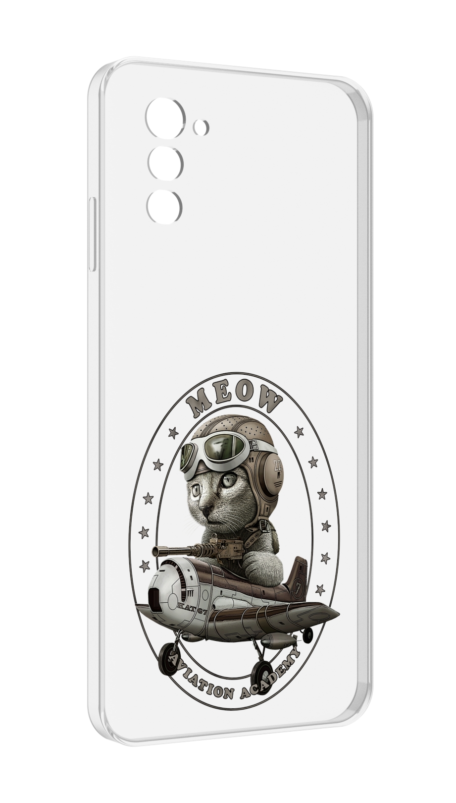 

Чехол MyPads кот в самолете для UleFone Note 12 / Note 12P, Прозрачный, Tocco