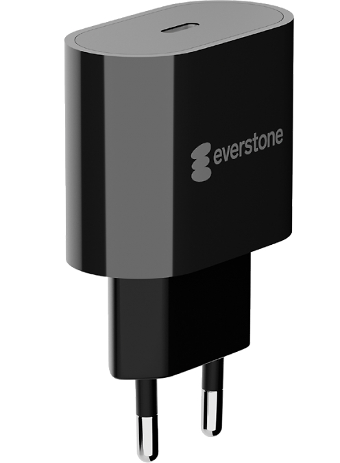 Зарядное устройство сетевое Everstone еV-AC-USBC10 2A, черный