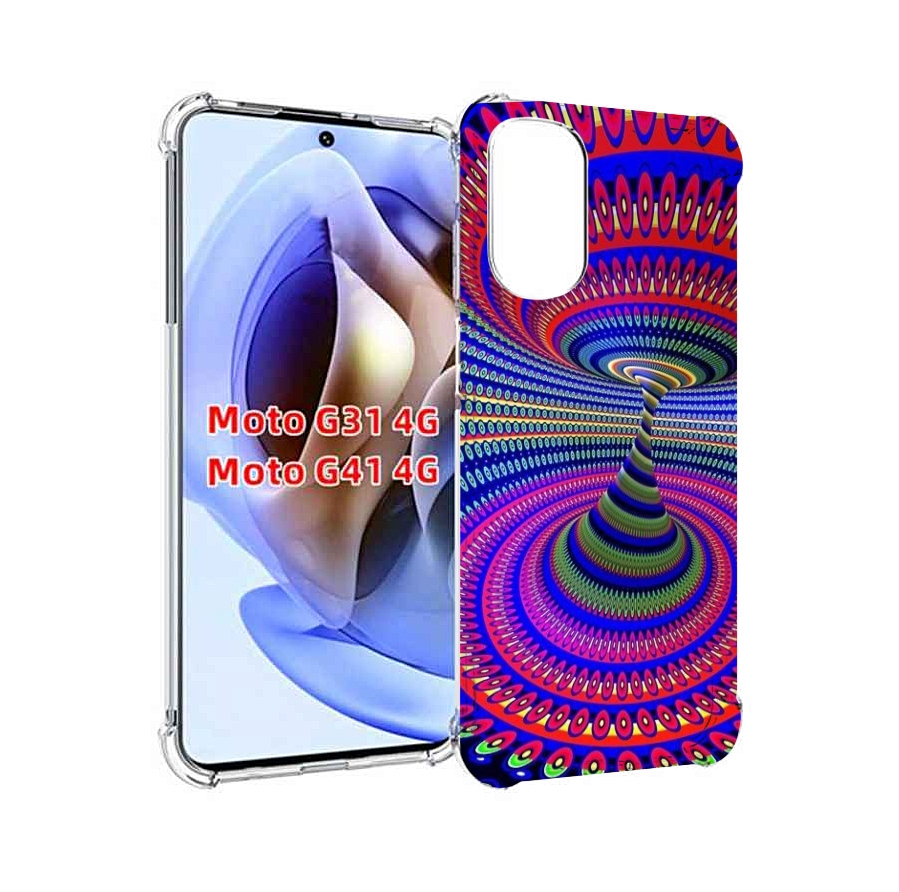 

Чехол MyPads оптическая иллюзия для Motorola Moto G31 4G / G41 4G, Прозрачный, Tocco