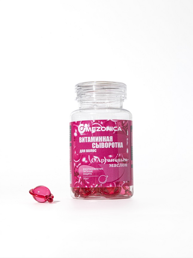 Витаминная защищающая сыворотка Mezonica Rose Red Hair Vitamin Capsule Капсулы для волос