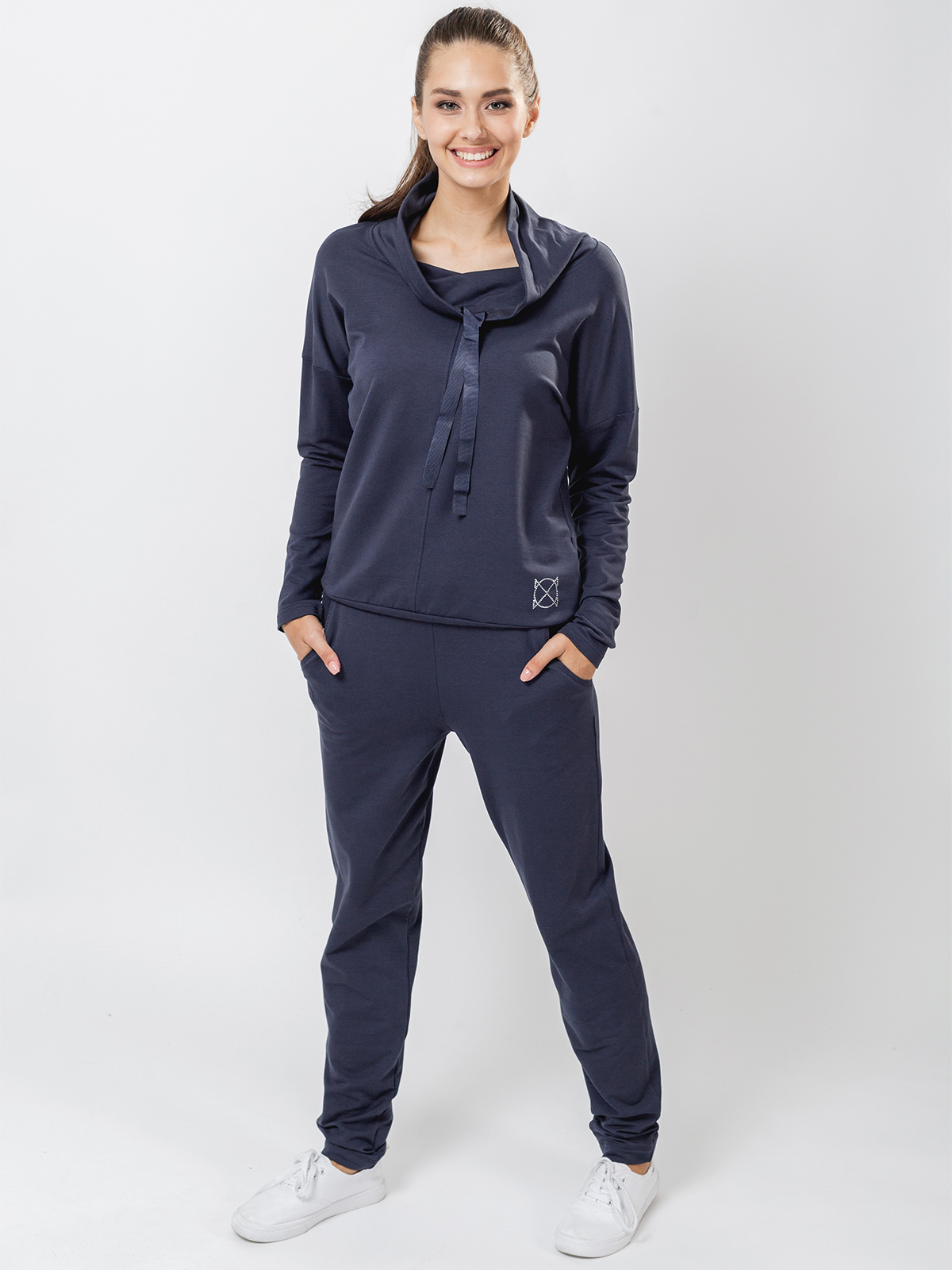 

Спортивные брюки женские Oxouno OXO 0801 FOOTER 02 синие S, OXO 0801 FOOTER 02