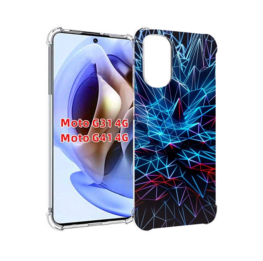 

Чехол MyPads неоновая-абстракция для Motorola Moto G31 4G / G41 4G, Прозрачный, Tocco