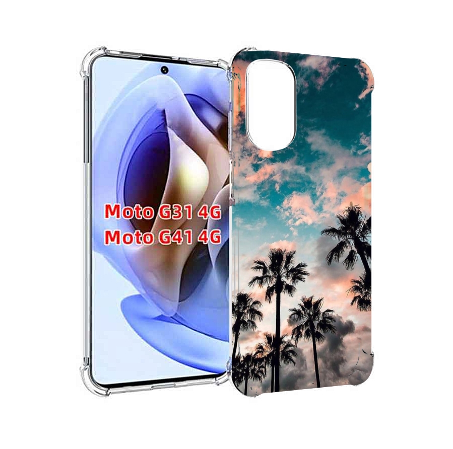 

Чехол MyPads небо-с-пальмами для Motorola Moto G31 4G / G41 4G, Прозрачный, Tocco