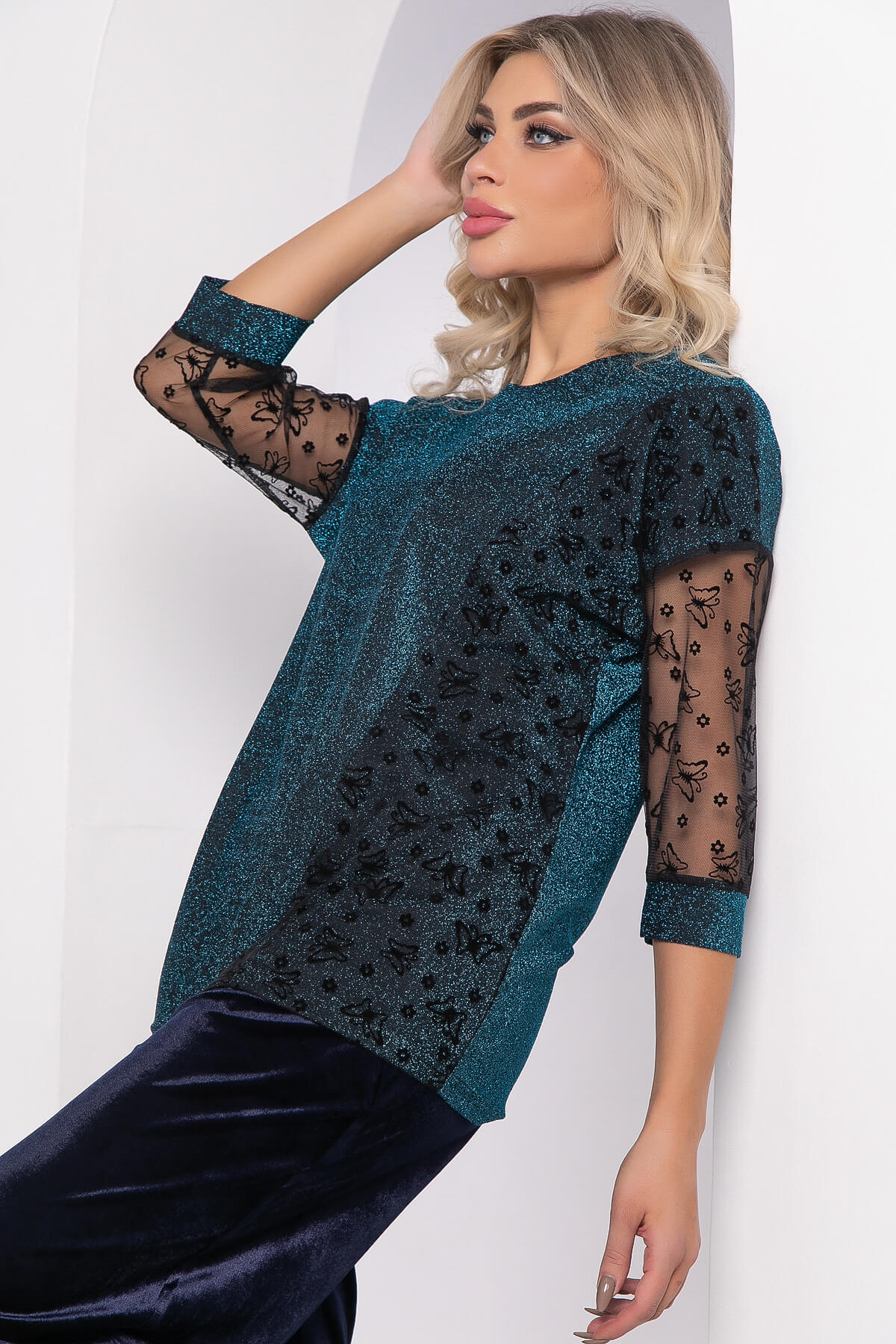 

Джемпер женский LT Collection Вирджиния бирюзовый 46 RU, Вирджиния