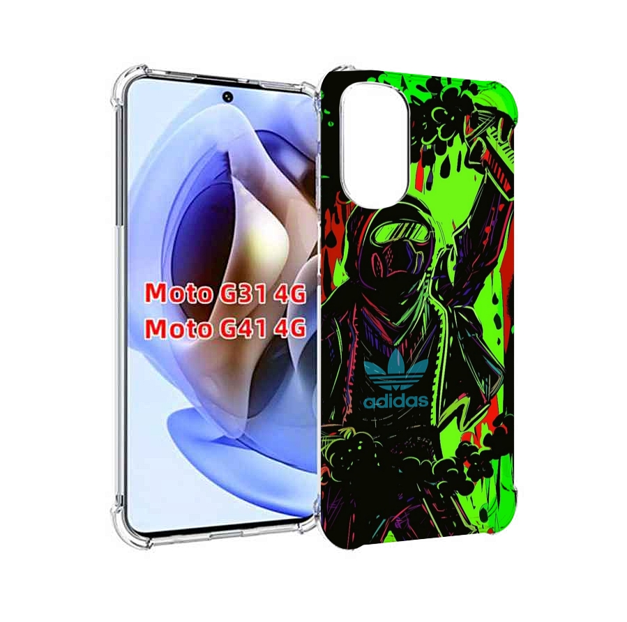 

Чехол MyPads мужчина в красках адидас для Motorola Moto G31 4G / G41 4G, Прозрачный, Tocco
