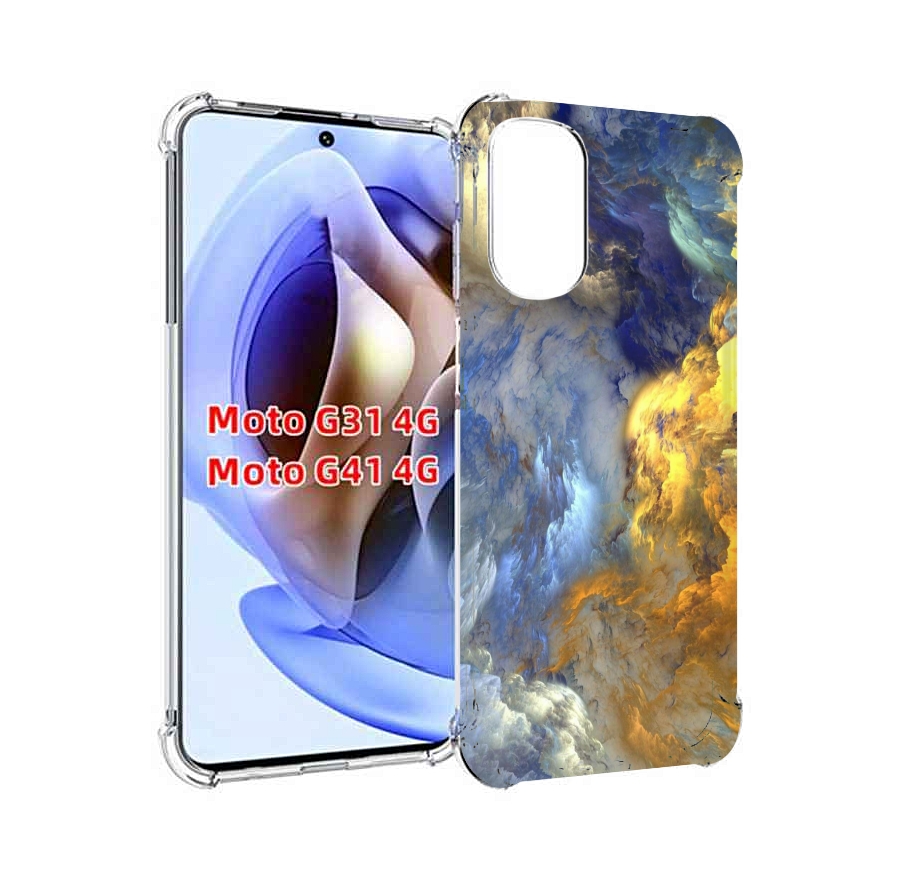 

Чехол MyPads мраморное небо для Motorola Moto G31 4G / G41 4G, Прозрачный, Tocco