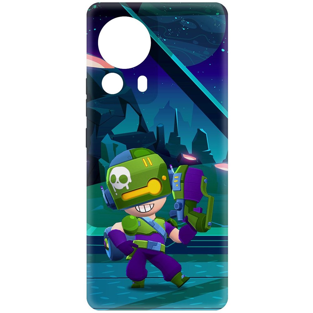 

Чехол-накладка Софт Brawl Stars - Контрабандистка Пенни для Xiaomi 13 Lite, Черный