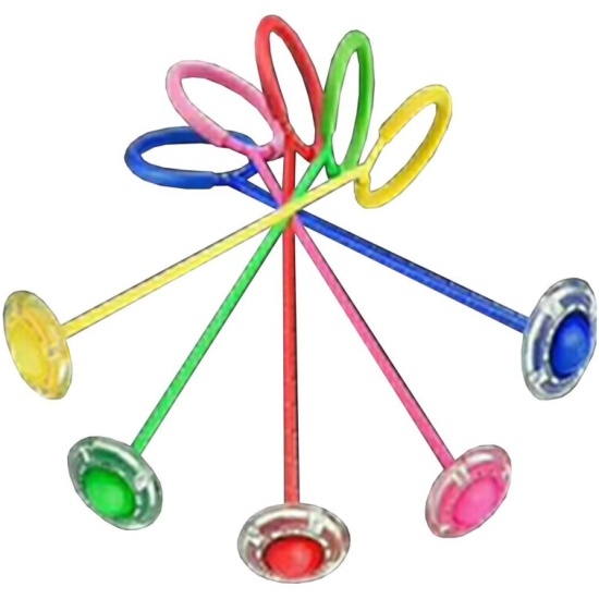 Скакалка Наша Игрушка 5 цветов микс в асс. 636253 скакалка наша игрушка ни 636255 3м ручка пластик со счетчиком веревка платик микс