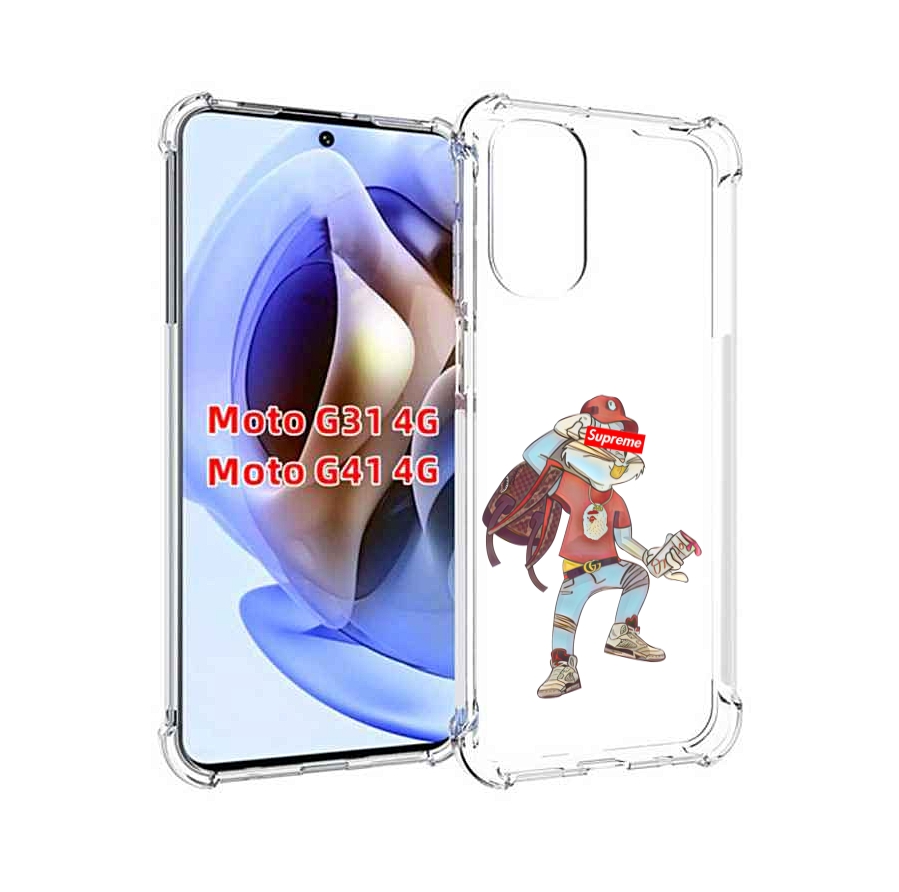 

Чехол MyPads моднявый-заяц детский для Motorola Moto G31 4G / G41 4G, Прозрачный, Tocco