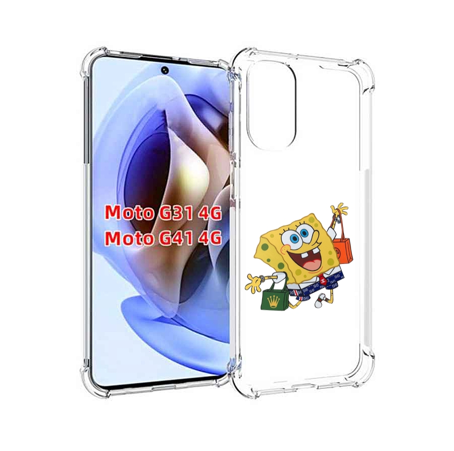 

Чехол MyPads модный-спанч-боб для Motorola Moto G31 4G / G41 4G, Прозрачный, Tocco