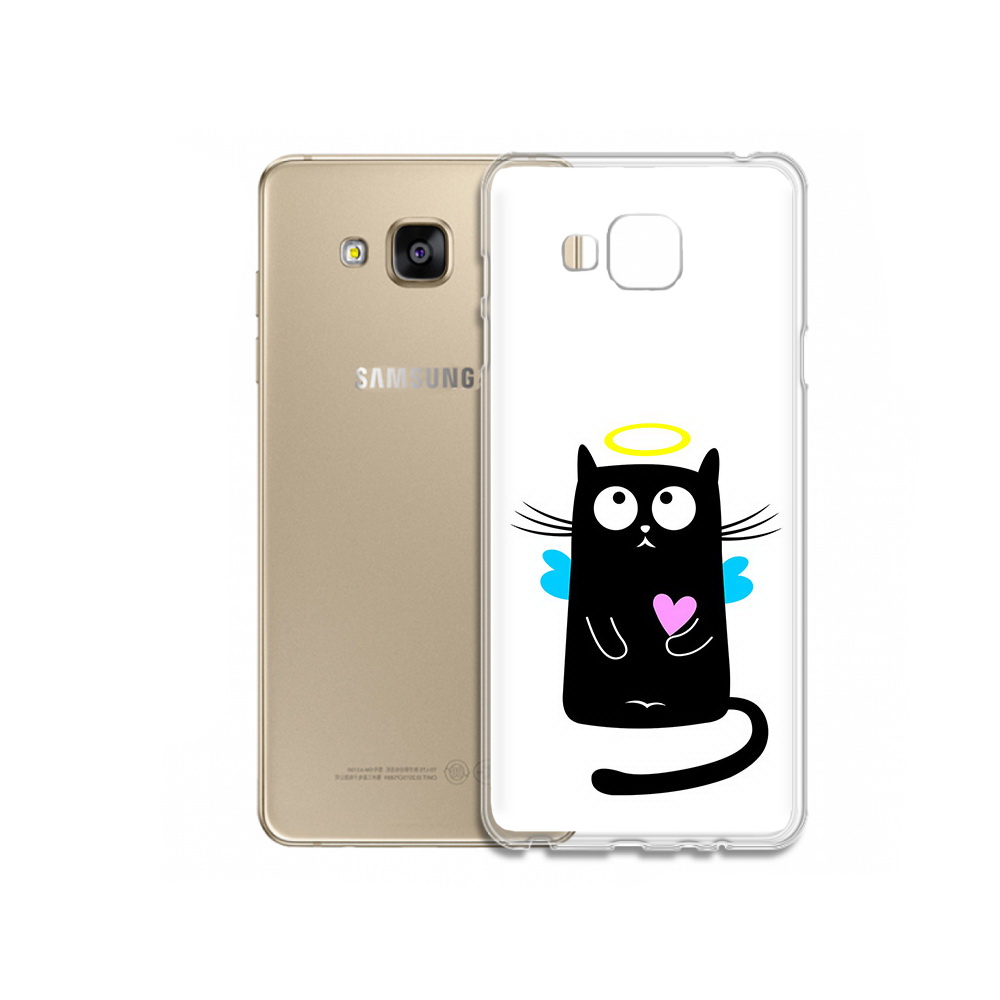 

Чехол MyPads Tocco для Samsung Galaxy J5 Prime Кот ангелок (PT66772.570.96), Прозрачный, Tocco