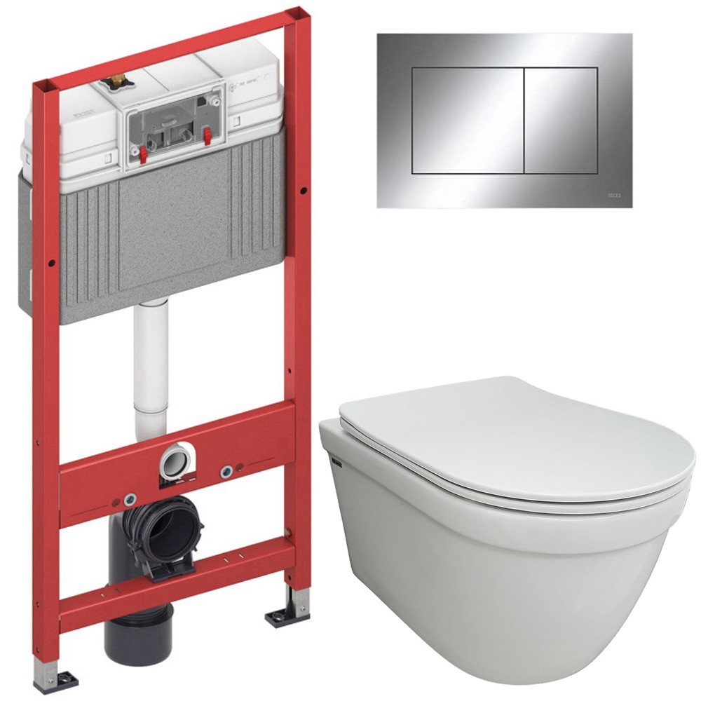 

Инсталляция TECE 9400412 + унитаз Bloomix Rapid SL1233R/UF3 безободковый с сиденьем