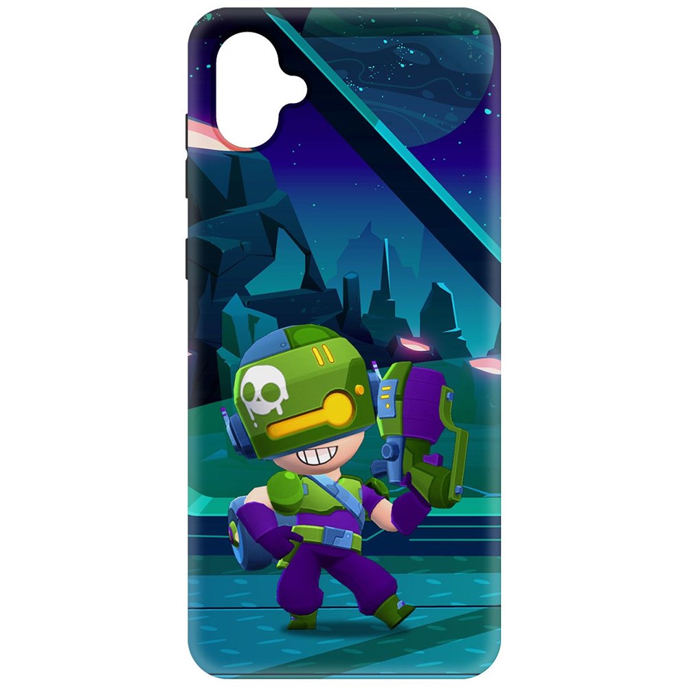

Чехол-накладка Софт Brawl Stars - Контрабандистка Пенни для Samsung Galaxy A04e (A042), Черный