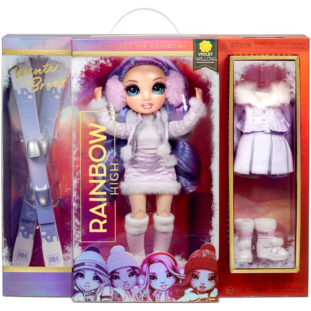 фото Игровой набор rainbow high winter break fashion doll- violet willow purple 574804 mga entertainment