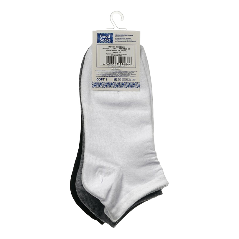 

Комплект носков женских Good Socks разноцветных 23-25, Разноцветный