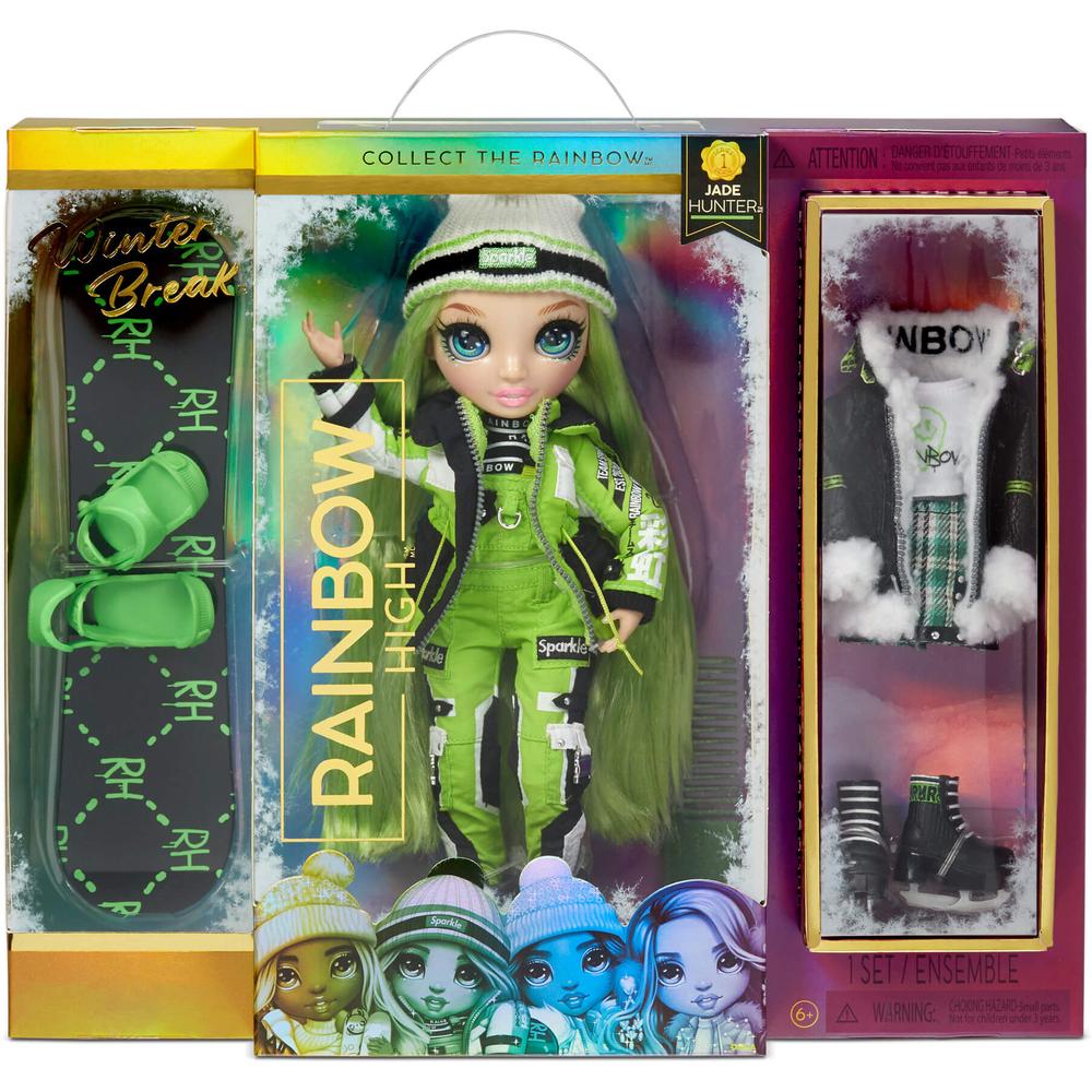 фото Игровой набор rainbow high winter break fashion doll- jade hunter green 574781 mga entertainment