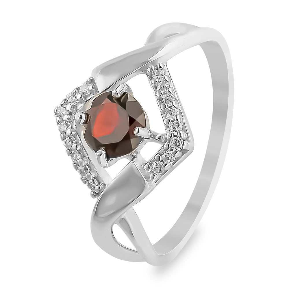 

Кольцо женское из серебра с гранатом 585Gold 701009957, р, 701009957