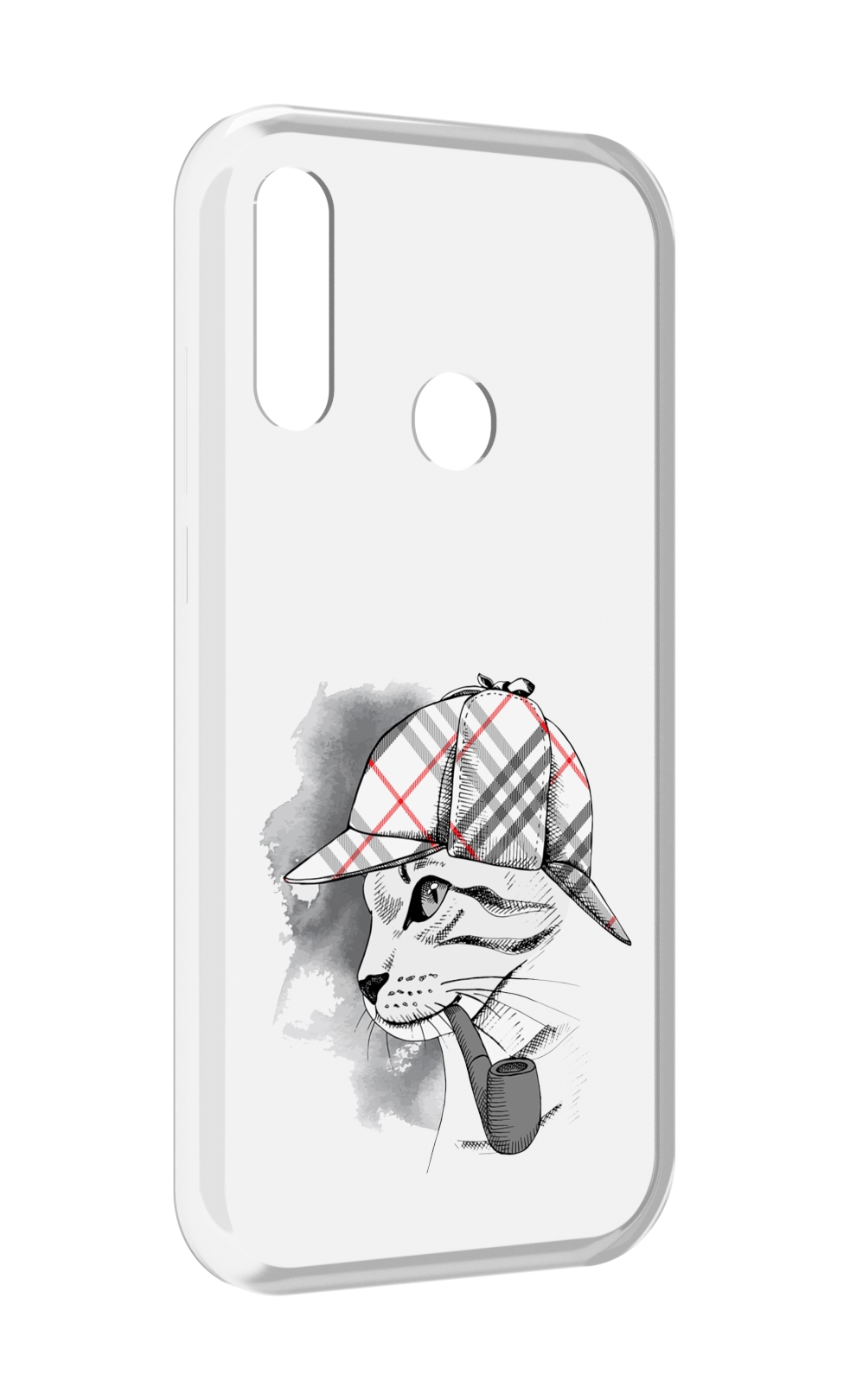 

Чехол MyPads кошка с трубкой для Lenovo Z6 Pro Youth Edition / Z6 Pro Lite, Прозрачный, Tocco