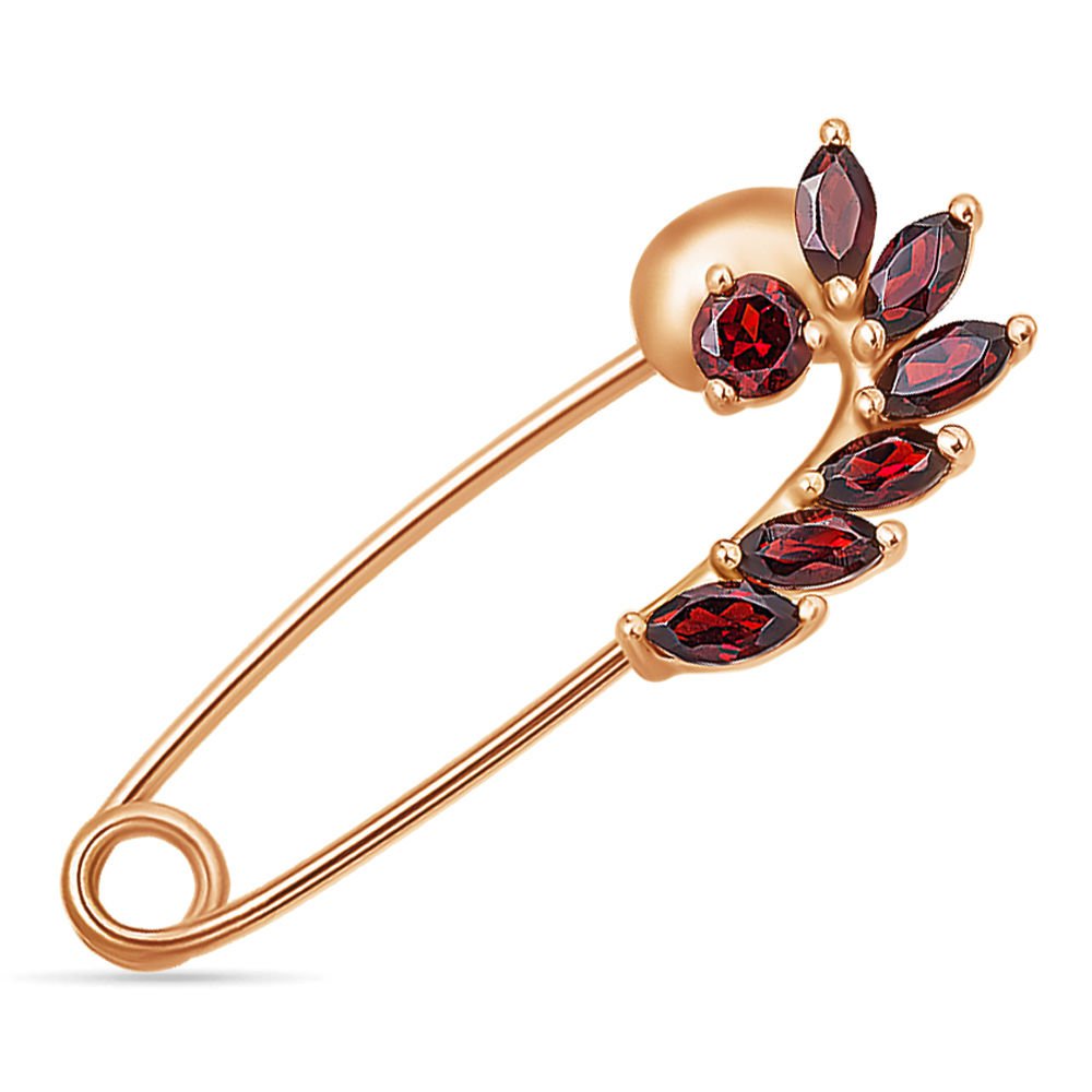 

Булавка из красного золота с гранатом 585Gold 211000001, 211000001