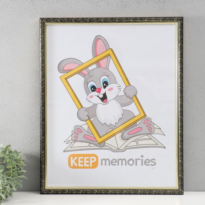 

Фоторамка Keep memories Винтаж 40х50 см, чёрный с золотом, Черный;золотистый