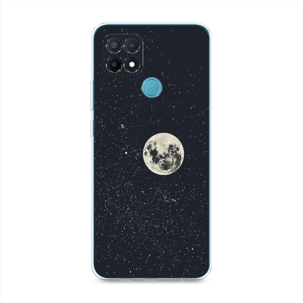 

Чехол на Oppo A15 "Полнолуние", Красный, 255650-2