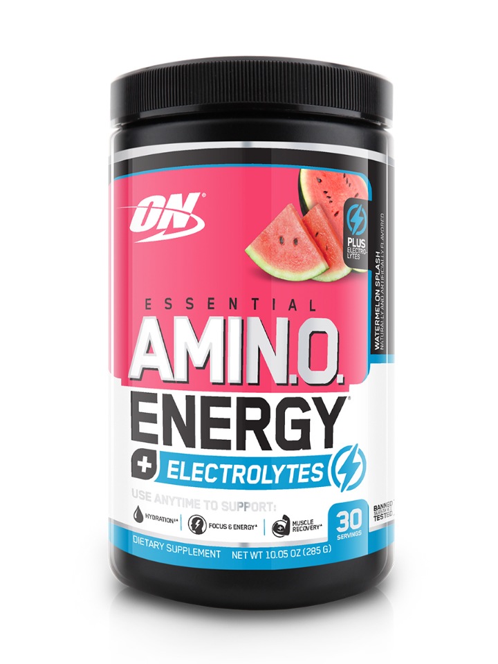 фото Essential amino energy + electrolytes optimum nutrition, 284 г, watermelon splash