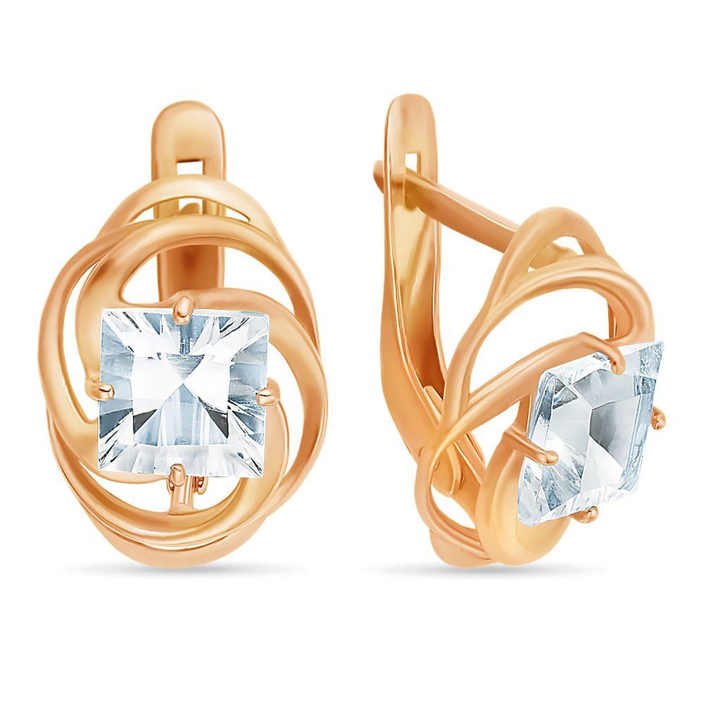 

Серьги из красного золота с хрусталем 585Gold 202005639, 202005639